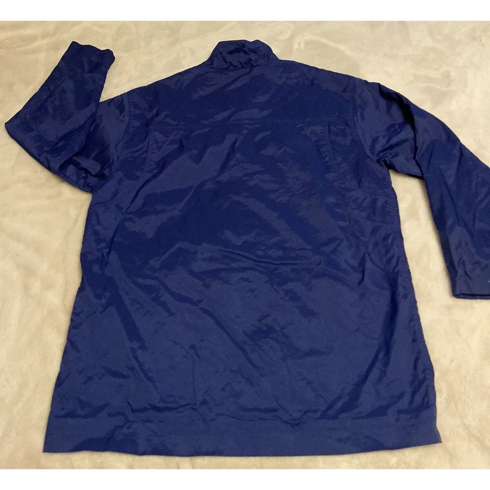 Vtg NIKE Team Sport Men's XXL Coat Jacket Heavy Nylon Blue Zip Sports Parka